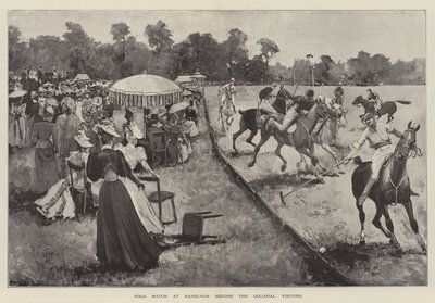 Polo Match at Ranelagh before the Colonial Visitors by Henry Charles Seppings Wright